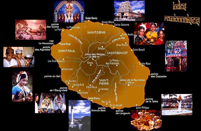 CARTE des INDES REUNIONNAISES