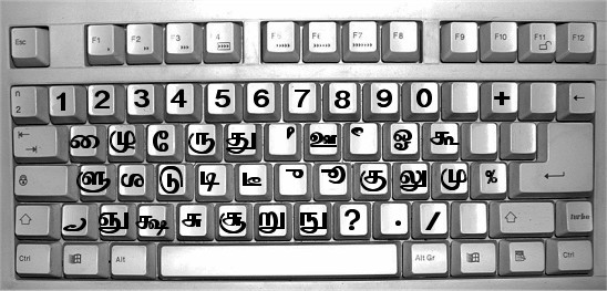 Clavier tamoul majuscules