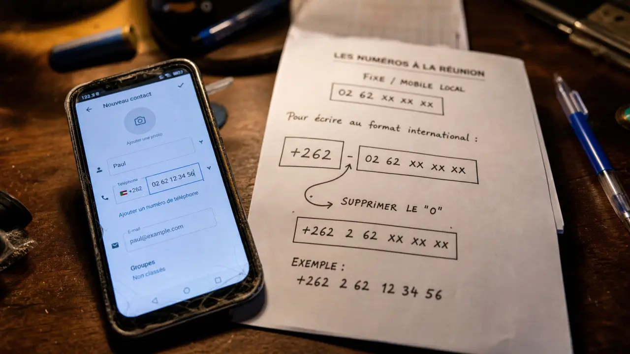 Appeler la Réunion : indicatif +262 et format 0262