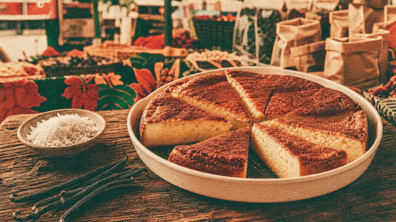 Dessert réunionnais : gâteau patate coco vanille bourbon