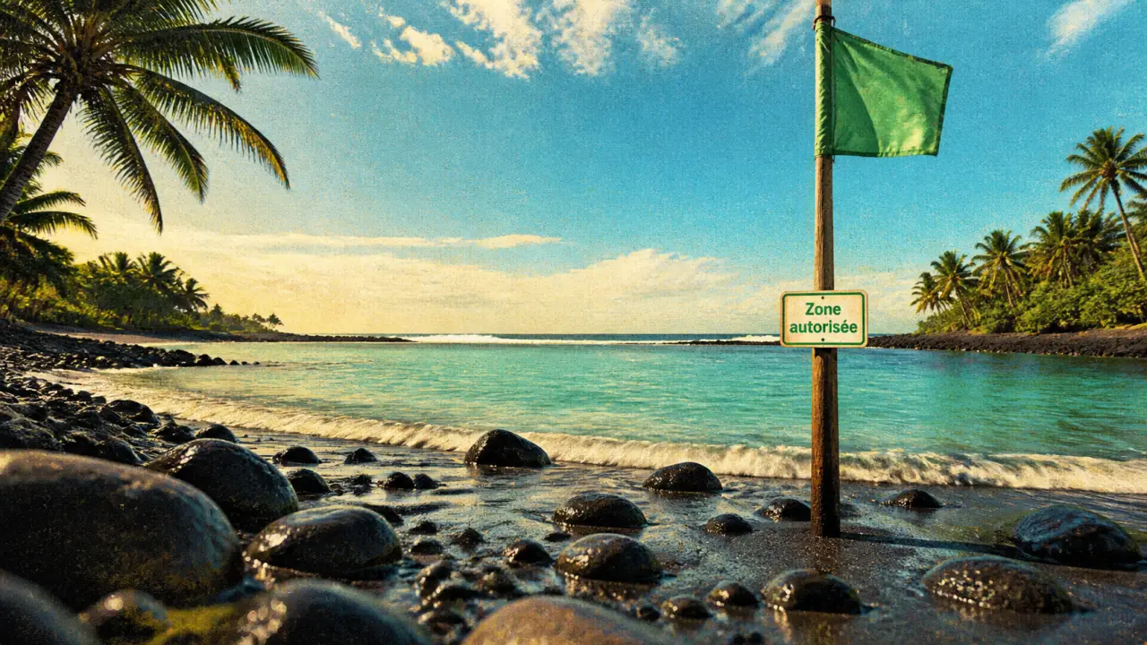 La reunion plages : lagon calme et baignade autorisée