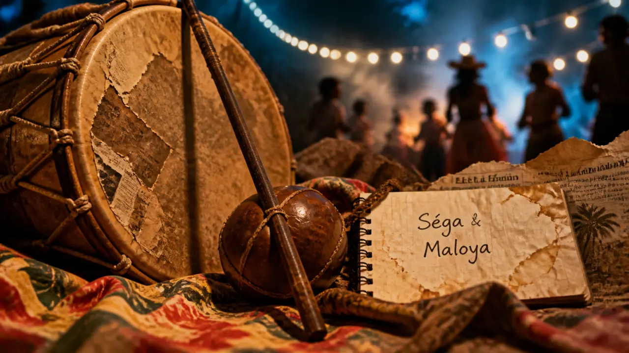 Musique reunionnais : Séga & Maloya, tambour maloya et percussions
